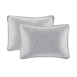 Madison Park Quebec 3-Piece Polyester Quilted Microfiber Bedspread Set in Gray