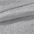 Madison Park Quebec 3-Piece Polyester Quilted Microfiber Bedspread Set in Gray