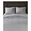Madison Park Quebec 3-Piece Polyester Quilted Microfiber Bedspread Set in Gray