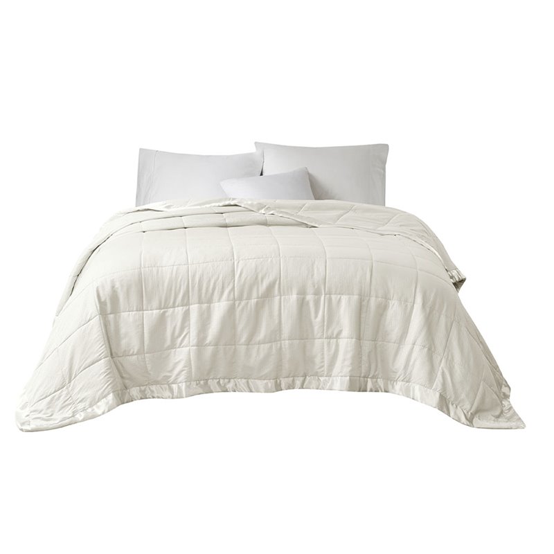 Madison Park Polyester Premium Hypoallergenic Down Alternative Blanket in Ivory