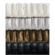 Beautyrest Contemporary Polyester Knitted Solid Faux Fur Heated Throw in Gray