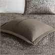 Madison Park Aubrey 5-Piece Polyester Cotton Faux Silk Bedspread Set in Blue