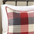 Madison Park Ridge 6-Piece Polyester Printed Herringbone Coverlet Set in Red