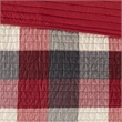 Madison Park Ridge 6-Piece Polyester Printed Herringbone Coverlet Set in Red