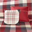 Madison Park Ridge 6-Piece Polyester Printed Herringbone Coverlet Set in Red