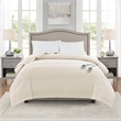 Beautyrest Polyester Knitted Micro Fleece Solid Textured Heated Blanket - Ivory