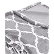 Beautyrest Contemporary Polyester Knitted Microlight Heated Throw in Gray