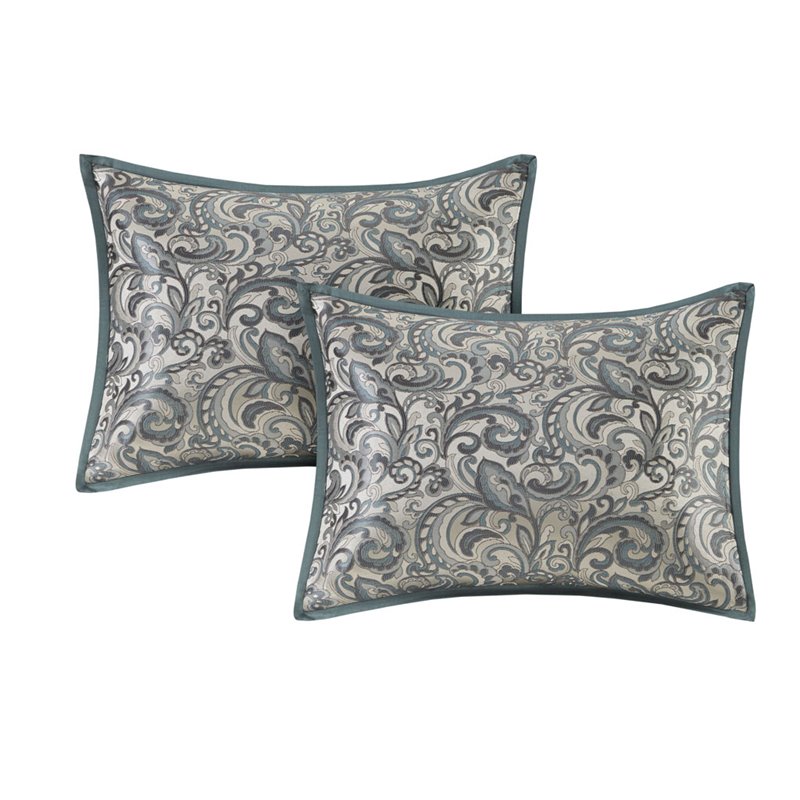 Madison Park Essentials Brystol 24-Piece Polyester Comforter Set in Blue