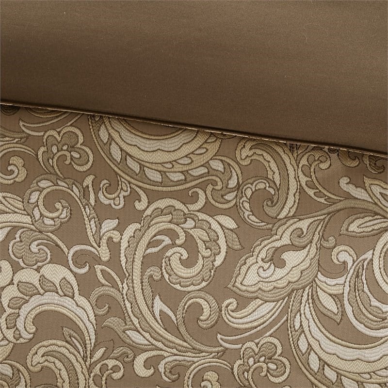 Madison Park Essentials Brystol 24-Piece Polyester Comforter Set in Brown