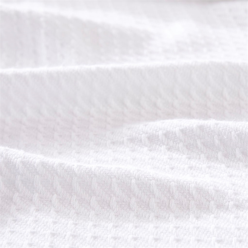 Madison Park Contemporary 100 Percent Egyptian Cotton Solid Blanket in White