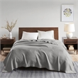 Madison Park Contemporary 100 Percent Egyptian Cotton Solid Blanket in Gray