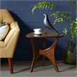 INK+IVY Blaze Triangle Mid-Century Engineered Wood End Table in Brown