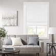 Madison Park Galen Basketweave Room Darkening Cordless Roman Shade in White