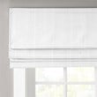 Madison Park Galen Basketweave Room Darkening Cordless Roman Shade in White