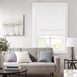 Madison Park Galen Basketweave Room Darkening Cordless Roman Shade in White