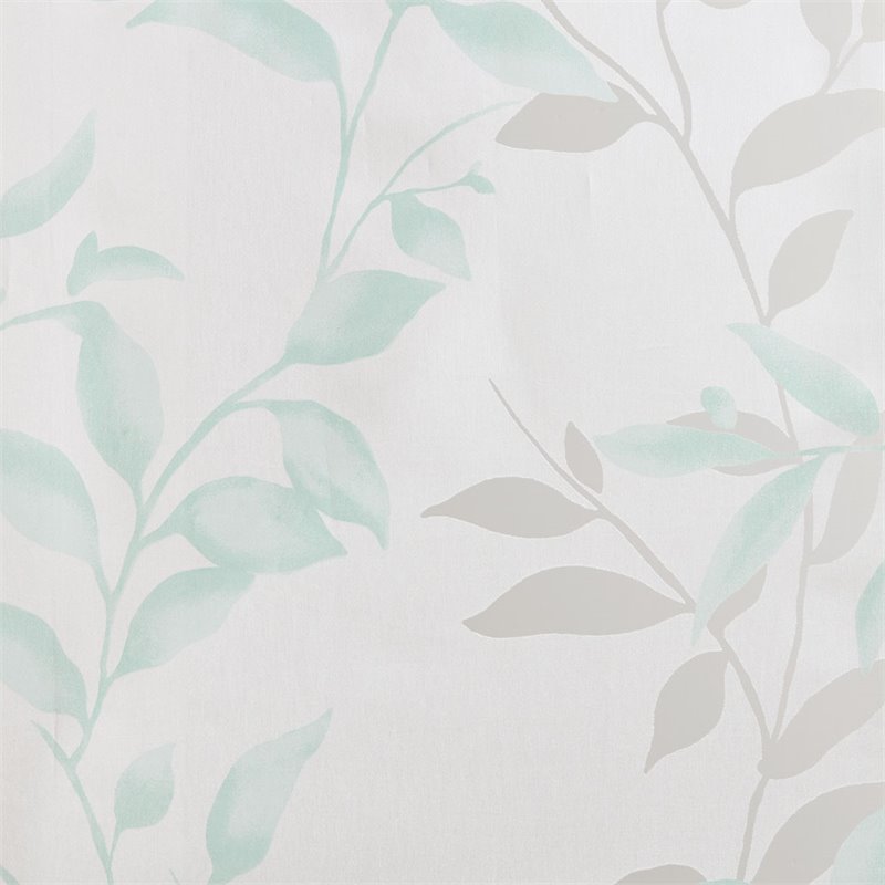 Madison Park Cecily Rayon Polyester Burnout Printed Window Panel in Aqua Blue