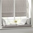 Madison Park Galen Polyester Basket Weave Light Filtering Roman Shade in Brown