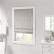 Madison Park Galen Polyester Basket Weave Light Filtering Roman Shade in Brown