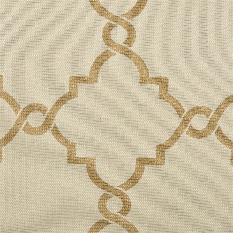 Madison Park Saratoga Polyester Cotton Rayon Fretwork Printed Valance in Beige