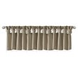 Madison Park Emilia Lightweight Faux Silk Fabric Valance with Beads in Pewter