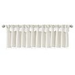Madison Park Emilia Lightweight Faux Silk Fabric Valance with Beads in White