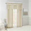 Madison Park Emilia Lightweight Faux Silk Fabric Valance with Beads in Gold