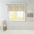 Madison Park Emilia Lightweight Faux Silk Fabric Valance with Beads in Gold