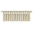 Madison Park Emilia Lightweight Faux Silk Fabric Valance with Beads in Gold