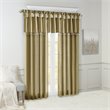Madison Park Emilia Lightweight Faux Silk Fabric Valance with Beads in Bronze