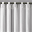 Madison Park Andora Faux Silk Fabric Embroidered Window Valance in White