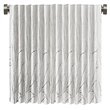 Madison Park Andora Faux Silk Fabric Embroidered Window Valance in White
