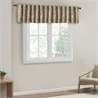 Madison Park Andora Faux Silk Fabric Embroidered Window Valance in Tan