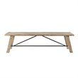 INK+IVY Sonoma Rectangular Solid Pine Wood Dining Bench in Natural