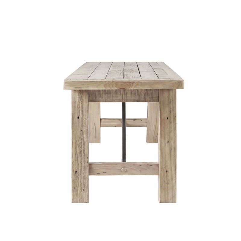 INK+IVY Sonoma Rectangular Solid Pine Wood Dining Bench in Natural