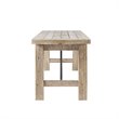 INK+IVY Sonoma Rectangular Solid Pine Wood Dining Bench in Natural