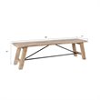 INK+IVY Sonoma Rectangular Solid Pine Wood Dining Bench in Natural