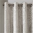 SunSmart Mirage Fabric Knitted Jacquard Total Blackout Window Panel in Gray