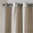 SunSmart Mirage Fabric Knitted Jacquard Total Blackout Window Panel in Gray
