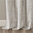 SunSmart Mirage Fabric Knitted Jacquard Total Blackout Window Panel in Gray