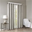 SunSmart Mirage Fabric Knitted Jacquard Total Blackout Window Panel in Gray