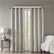 SunSmart Mirage Fabric Knitted Jacquard Total Blackout Window Panel in Gray
