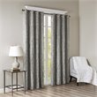SunSmart Mirage Fabric Knitted Jacquard Total Blackout Window Panel in Charcoal