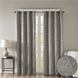 SunSmart Mirage Fabric Knitted Jacquard Total Blackout Window Panel in Charcoal
