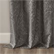SunSmart Mirage Fabric Knitted Jacquard Total Blackout Window Panel in Charcoal