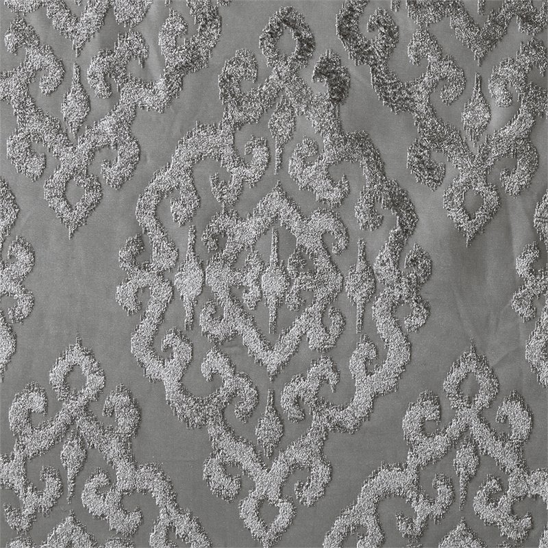 SunSmart Mirage Fabric Knitted Jacquard Total Blackout Window Panel in Charcoal