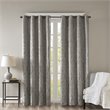SunSmart Mirage Fabric Knitted Jacquard Total Blackout Window Panel in Charcoal