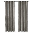 SunSmart Mirage Fabric Knitted Jacquard Total Blackout Window Panel in Charcoal