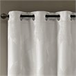 SunSmart Bentley Polyester Knitted Coated Total Blackout Window Panel in Ivory
