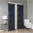 SunSmart Mirage Fabric Knitted Jacquard Total Blackout Window Panel in Navy