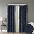 SunSmart Mirage Fabric Knitted Jacquard Total Blackout Window Panel in Navy